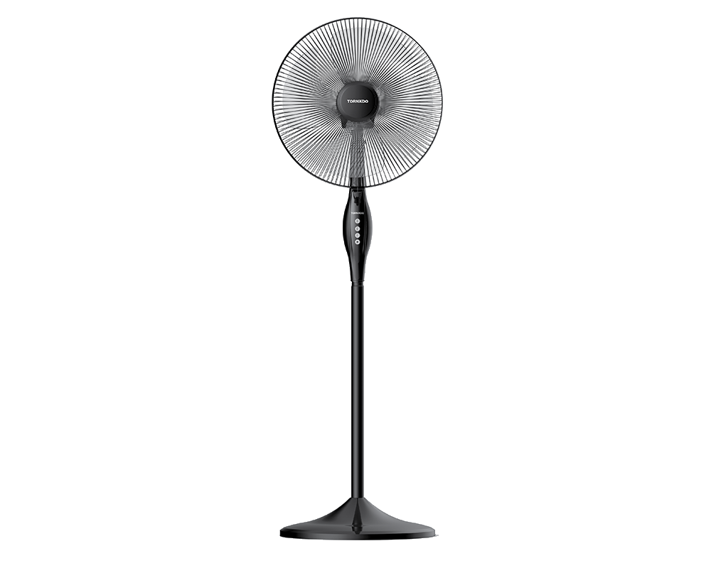 tornado-stand-fan-16-inch-with-4-plastic-blades-and-3-speeds-in-black-color-tsf-16w.